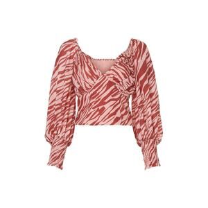 009 Slate and Willow Pink Zebra Top Size medium